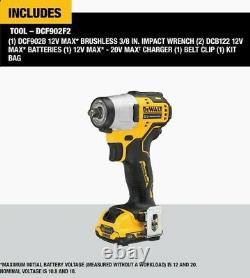 12-Volt Variable Speed Brushless Cordless High Impact Driver Gun Wrench Torque