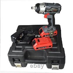 18v 1/2 Drive Cordless Battery Impact Gun & 10 Deep MM Impact Sockets