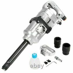1900 ft. Lbs Air Impact Wrench 1 Drive Pneumatic Wrench Gun Extended Anvil Case