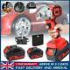 1/2 520nm Heavy Duty Cordless Impact Wrench Driver Rattle Nut Gun+2 Battery