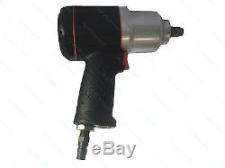 1/2 Drive Composite Twin Hammer Air Impact Wrench 850ft/lb 1156NM! Rattle Gun