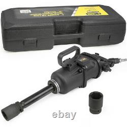 1 Air Impact Wrench Gun Long Shank Commercial Truck (2) Sockets withCarrying Case