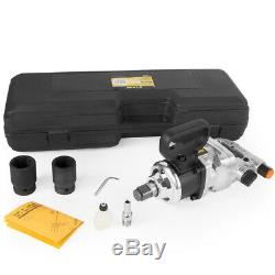 2000 Ft lbs 1 Air Impact Wrench Gun short Shank Commercial 2 Sockets with Case