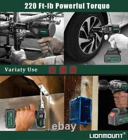 20V 2in1 1/2 Chuck Impact Wrench Driver Gun Torque Wrench set power tools case