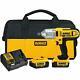 20v Impact Wrench Kit 1/2 Inch Cordless Battery Powered Operated Gun Electric A