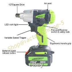 21V Electric Cordless Impact Wrench Gun + Cordless Drill 29pc With Li-ion Battery