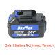 2x Battery Cordless Impact Wrench 6.0a Li-ion Ratchet Rattle Nut Gun 1/2 Drive