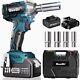 3/8 330ft-lbs Power Impact Wrench Cordless Impact Gun 4.0ah Battery& 4 Sockets