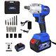 420nm 1/2 Cordless Electric Impact Wrench Gun Driver & 4 Socket Tool With Battery