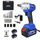 420nm 1/2 Cordless Electric Impact Wrench Gun Driver & Sockets Tool With Battery
