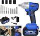 420nm Electric Cordless Impact Wrench Gun Driver Tool Ratchet Sockets Or Battery