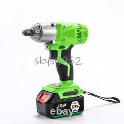 520Nm Cordless Impact Wrench 1/2 Driver Electric Ratchet Rattle Nut Gun & Case