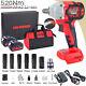 520nm Led Cordless Impact Wrench 1/2 Drive Ratchet Gun With 2x 5.0ah Batteries