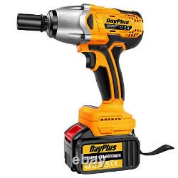 800Nm 1/2 Cordless Electric Impact Wrench Drill Gun Ratchet Driver 1/2 Battery