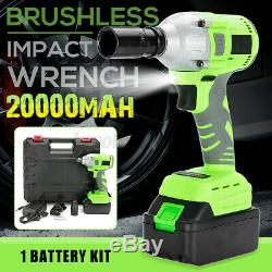 88VF Brushless Electric Cordless Impact Wrench Gun Torque Driver With Battery