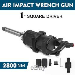 Air Impact Wrench Twin Hammer Heavy Duty Pneumatic Gun 1 Drive 2800N. M 2 Socket