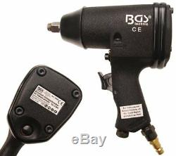 BGS Germany 1/2dr Air Impact Wrench Driver Rattle Gun Socket Set 366Nm 270FT/LB