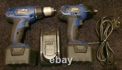 Blue Point 14.4V Impact Gun/Wrench +Drill inc Charger (batteries need referbing)