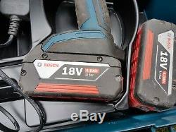 Bosch GDS 18 V-Li HT Professional Cordless Impact Wrench/Gun c/w 2 x 4ah Batt