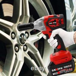 CANITU 21V 580Nm Cordless Impact Wrench 1/2 Drive Ratchet Gun with 3.0A Batteries
