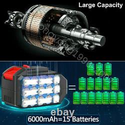 Cordless Electric Impact Wrench Rattle Nut Gun 420Nm Li-ion Battery 1/2'' & 1/4