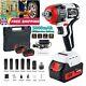 Cordless Impact Wrench 1/2 Driver Ratchet Rattle Nut Gun+battery Automatic Tool