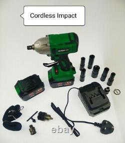 Cordless Impact Wrench 6.0A Li-ion 1/2 Impact Drive Ratchet Rattle Nut Gun 20V