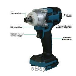 DTW285Z High Torque Impact Wrench Nut Gun Brushless Cordless For Makita Battery