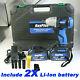 Electric Cordless Impact Wrench 1/2 Inch Drive Ratchet Gun 4 Sockets & Battery