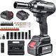 Elikliv Cordless Impact Wrench 1/2 Impact Gun Maxtorque 420ftlb/600nm 21v 4.0ah