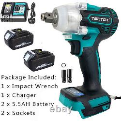 For Makita 1/2 Cordless Electric Impact Wrench Drill Gun Ratchet Driver Battery