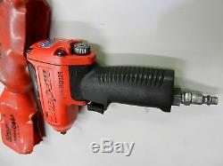 Good Condition Snap On MG325 Red 3/8 Drive Impact Wrench Gun with 2 Covers