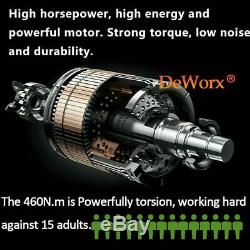 Heavy Duty Electric Impact Wrench Gun 1/2 Drive 460NM + 4 Sockets & 2 Batteries