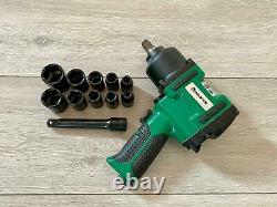 Huaqi 15PC 1/2 Drive Air Impact Gun Wrench Ratchet Compressor Tool Socket Set