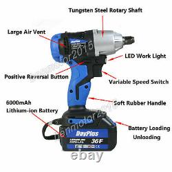 Impact Wrench Gun Torque Impact Driver Power Tool Ratchet Rattle Nut Electric