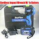 Impact Wrench Sockets Set Cordless 1/2 Rattle Gun Electric Wrench Tool Battery