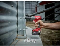 MILWAUKEE Brushless 1/2 in Impact Wrench M18 18 Volt Cordless Compact Torque Gun