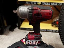 Mac 18v impact gun and 18v drill with two batteries and charger