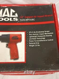 Mac Tools 1/2 Drive Compact Impact Wrench Air Gun Twin Hammer (AWP550BC)