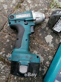 Makita 1/2 Impact Gun Cordless Impact Wrench Body 2 battery 14.4v 2.8ah charger