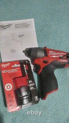 Milwaukee 2454-20 M12 FUEL 3/8 Impact Gun Wrench with Belt Clip and 2.0 Battery