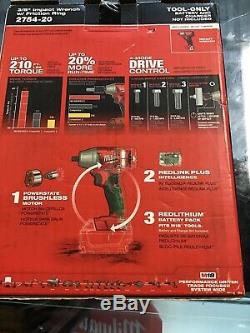 Milwaukee 2754-20 M18 FUEL 3/8 Drive Compact Impact Gun Wrench Bare Tool Sealed