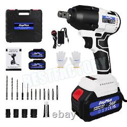 NEW 21V Cordless Impact Wrench Set 1/2 Driver Ratchet Nut Gun with 1.5A Battery