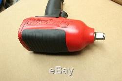 Nice Red Snap On 1/2 Air Impact Wrench Gun MG725 with Boot Tested Good
