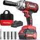 Pulituo 20v Cordless Impact Wrench 1/2 Inch, Power Impact Gun Max Torque 350 Ft