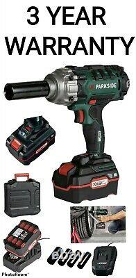 Parkside German Speed 20V Cordless Vehicle Impact Wrench Gun & Battery & Charger