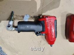 Red Snap-On Air Tools MG325 3/8 Air Impact Gun Wrench. V. Good Used Oiled Daily