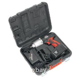 Sealey 24V 1/2 Cordless Impact Wrench/Gun & 2Ah Ni-MH Battery with Side Handle