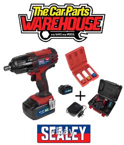 Sealey CP400LI Impact Wrench / Gun 18V1/2Sq & SX031 Alloy wheel Sockets Package