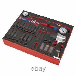 Sealey TBTP08 Impact Wrench Gun Sockets & Tyre Tool Set Tool Chest Tray 1/2